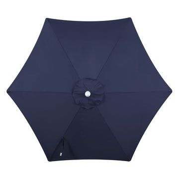 Collins 9 ft. Classic Cottage Tassel Market Patio Umbrella